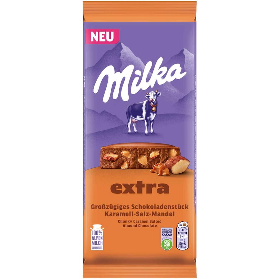 Milka Extra XL Karamell Salz Mandel 190g