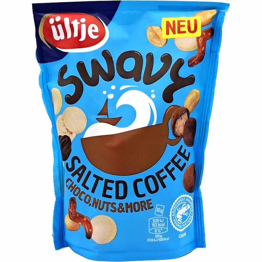 Swavy Snackmix Gesalzen Mit Gerösteten Kaffeebohnen 140g