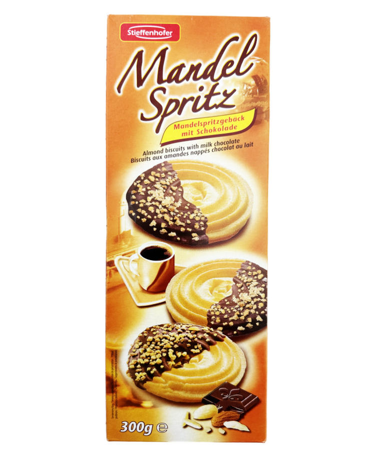 Mandelspritzgebäck Mit Schokolade 300g 