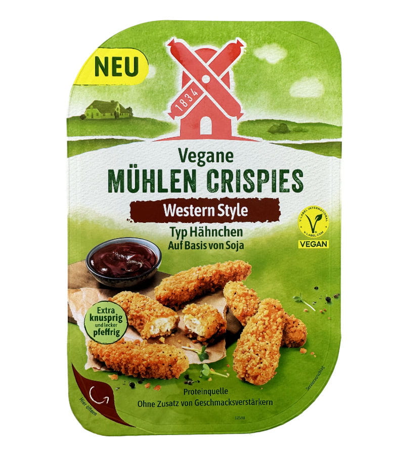 Rügenwalder vegane Mühlen Crispies Western Style 180g