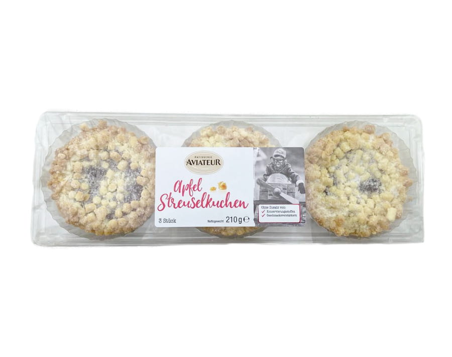 Apfel Streuselkuchen 3er 210g