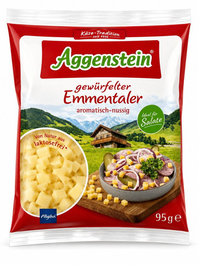 Emmentaler gewürfelt 95g