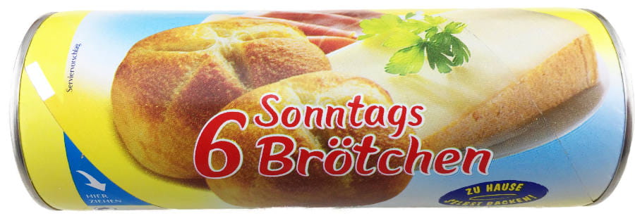6 Sonntagsbrötchen aus Frankreich zum Selberbacken 330g