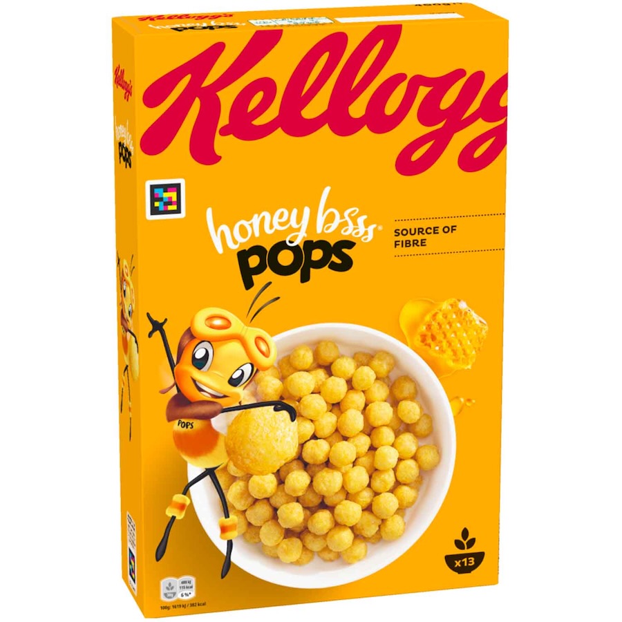 Kellogg´s Honey Pops Frühstücksgetreide Honig 400g