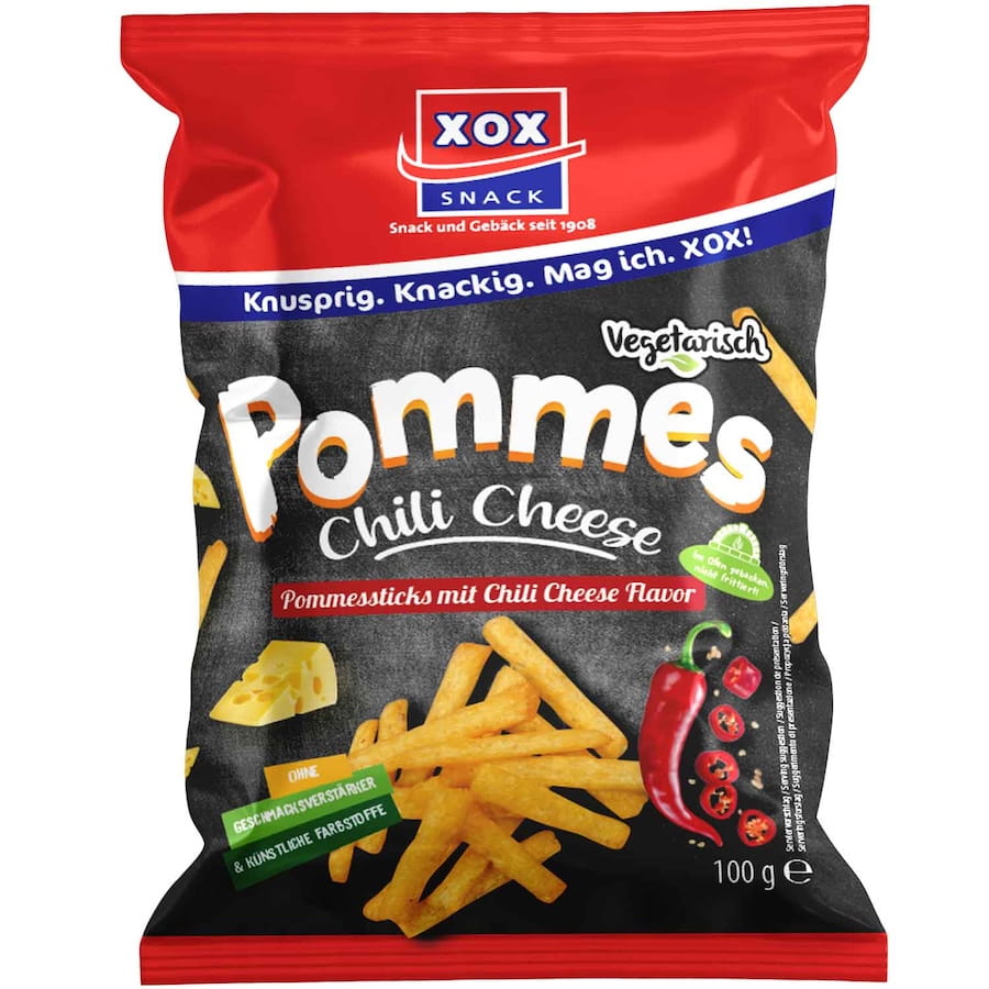 Pommesstäbchen mit Chili Käse Geschmack 100g