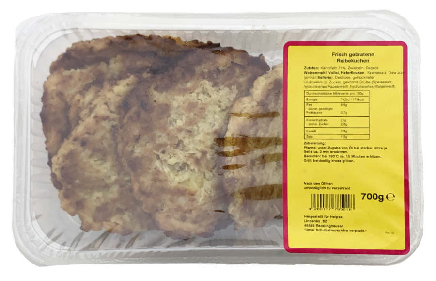 Frisch gebratene Reibekuchen 700g