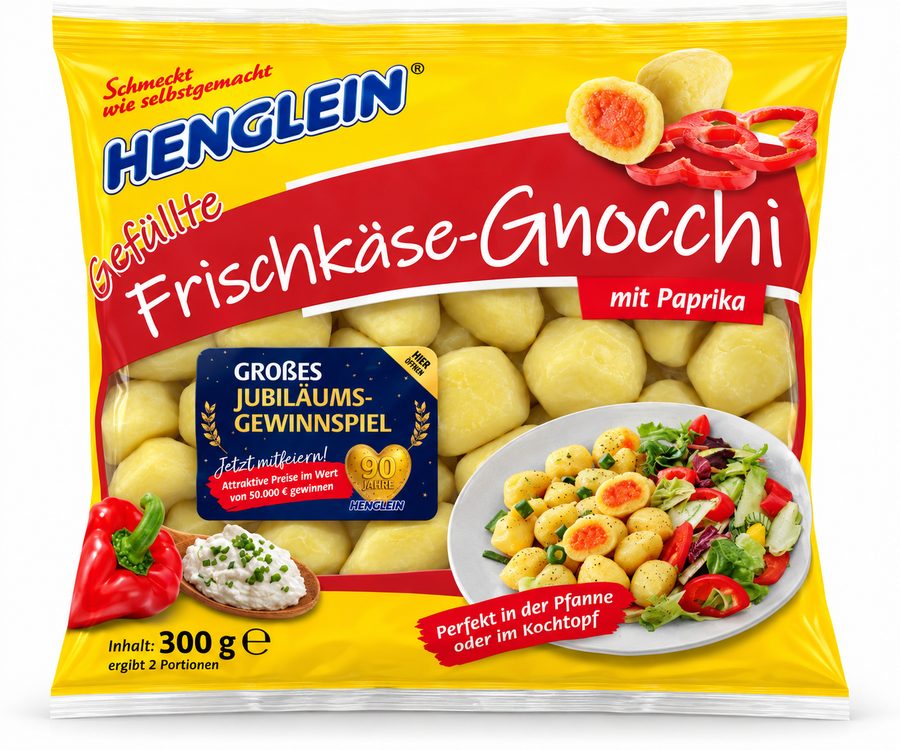 Frischkäse-Gnocchi mit Paprika 300g