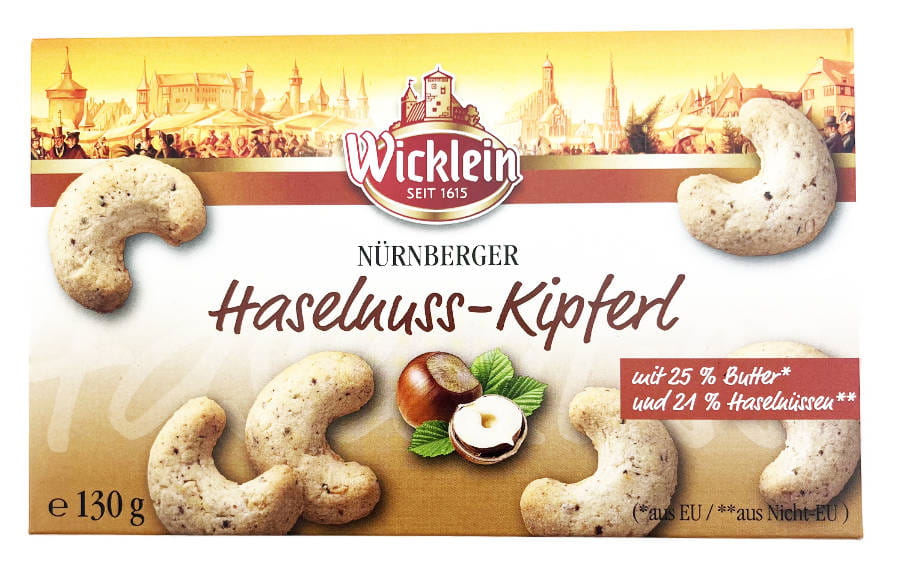 Nürnberger Haselnuss Kipferl 130g