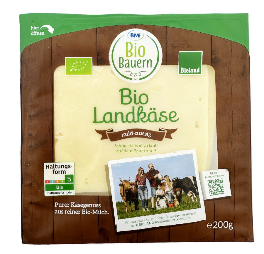 Landkäse Mild Nussig In Scheiben 200g