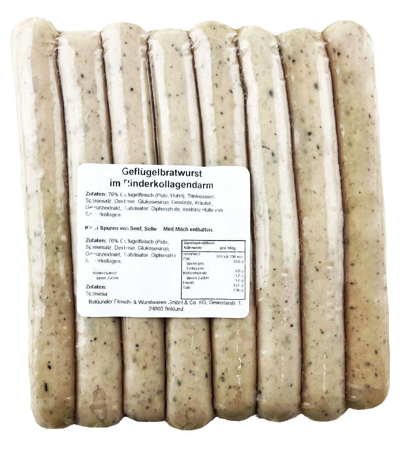 Geflügelbratwurst 8er 800g