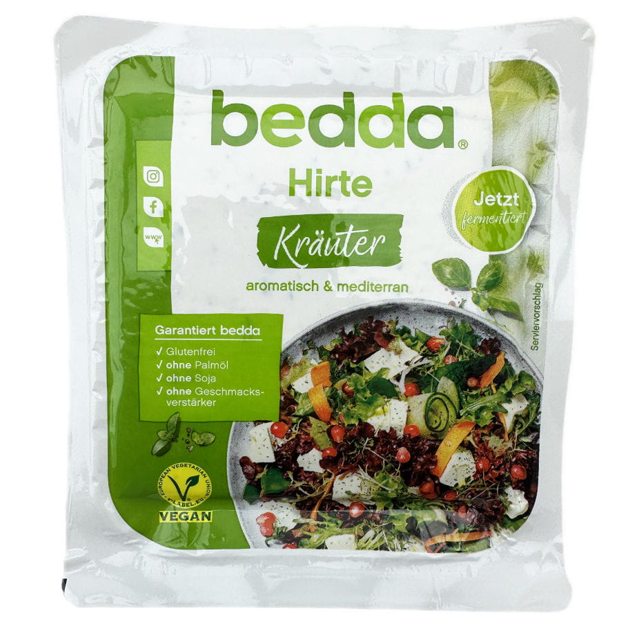Veganer Hirtenkäse Mit Kräutern Am Stück 150g