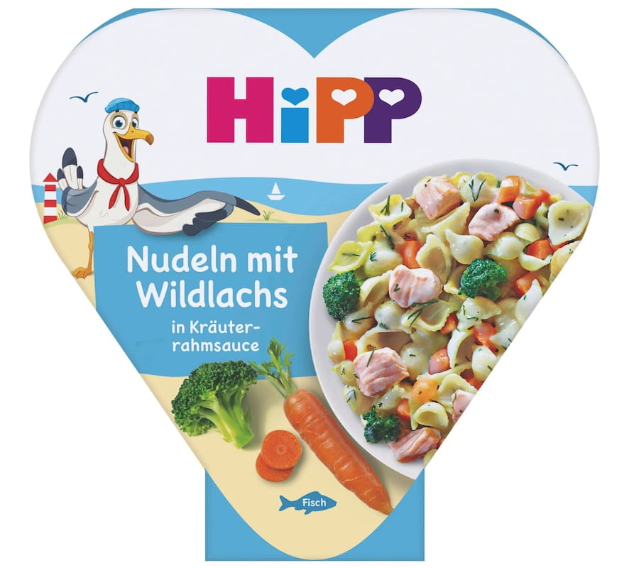 Hipp Nudeln mit Wildlachs in Kräuterrahmsauce 250g