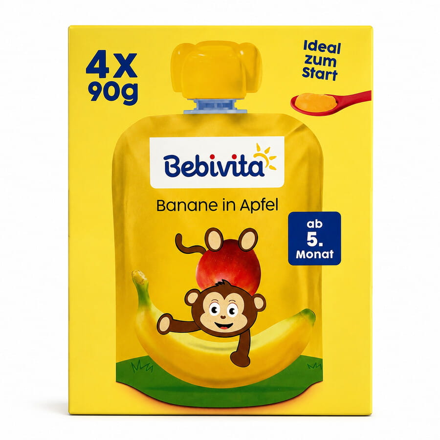 Bebivita Banane in Apfel 4er 360g