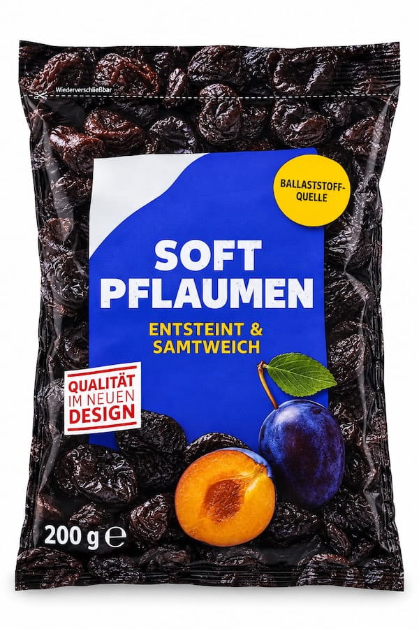 Soft Pflaumen entsteint und getrocknet 200g 