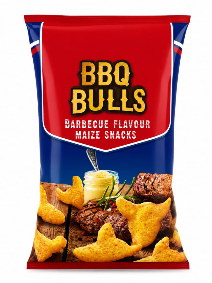 BBQ Bulls Maissnack Red 150g
