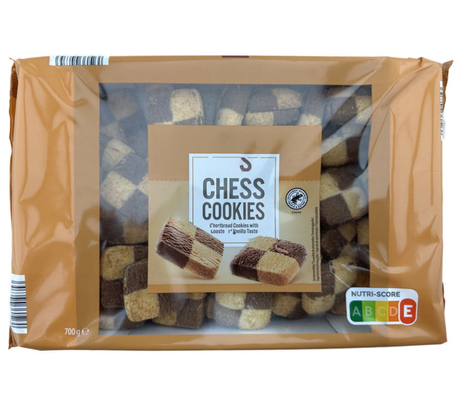 Schachbrett Kekse Kakao Vanille 700g
