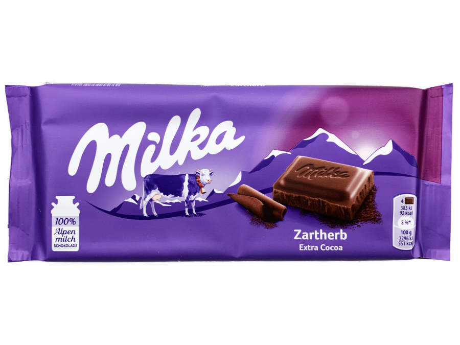 Milka Schokolade Zartherb 90g