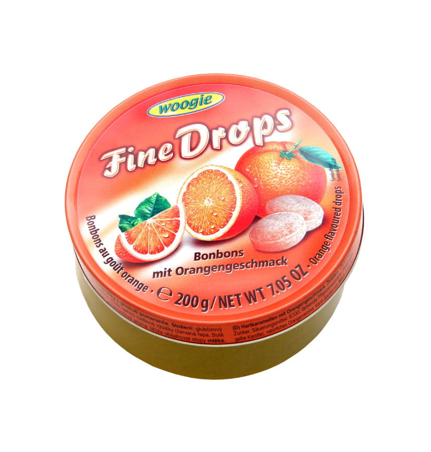 Woogie Fine Drops Mit Orangengeschmack 200g