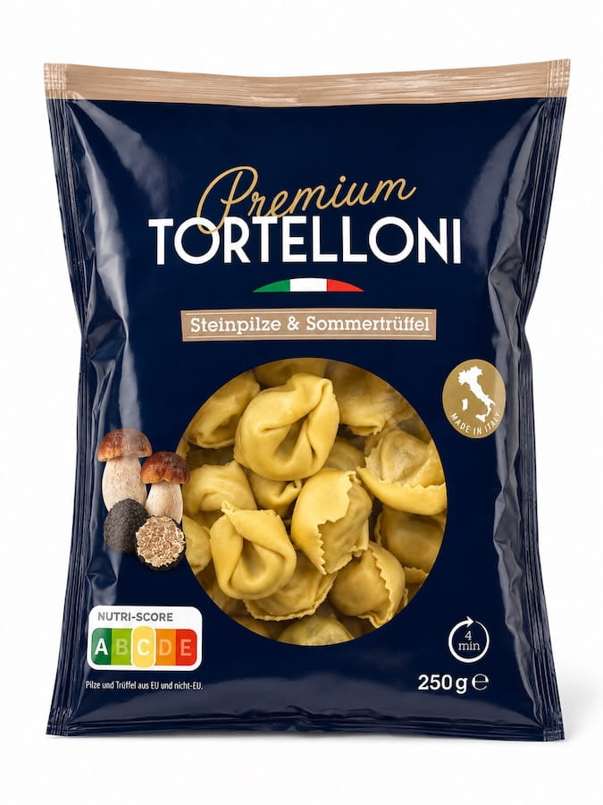 Premium Tortelloni Steinpilze und Sommertrüffel 250g