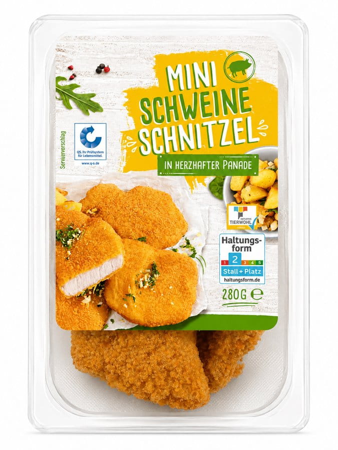 Mini Schweineschnitzel in herzhafter Panade 280g