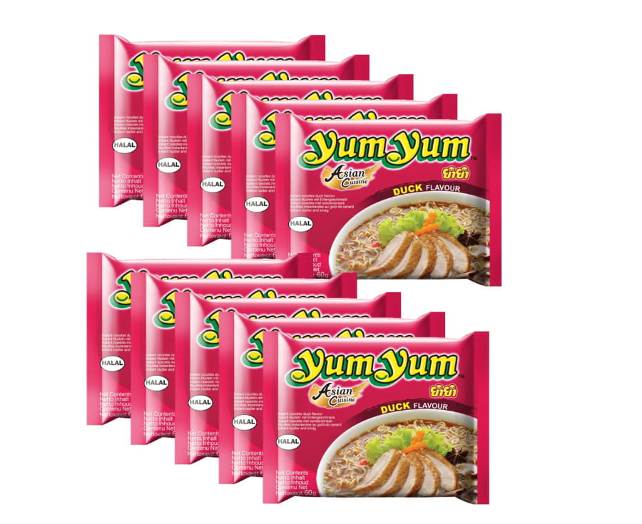 Yum Yum Instant Nudeln  Duck Ente 10er XXL Pack 600g