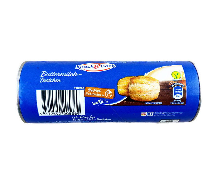 Knack und Back Buttermilch Brötchen 6er 300g