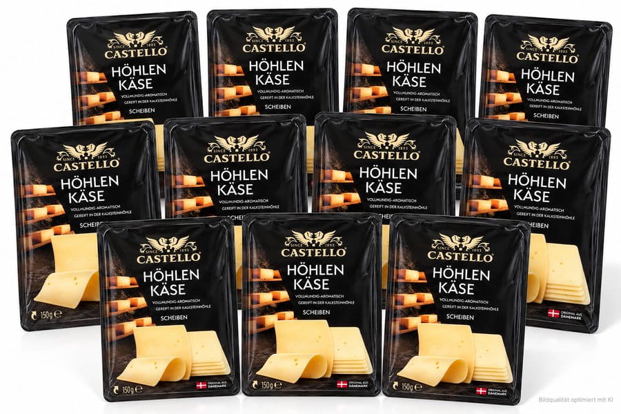 11x Castello Höhlenkäse classic vollmundig aromatisch 150g