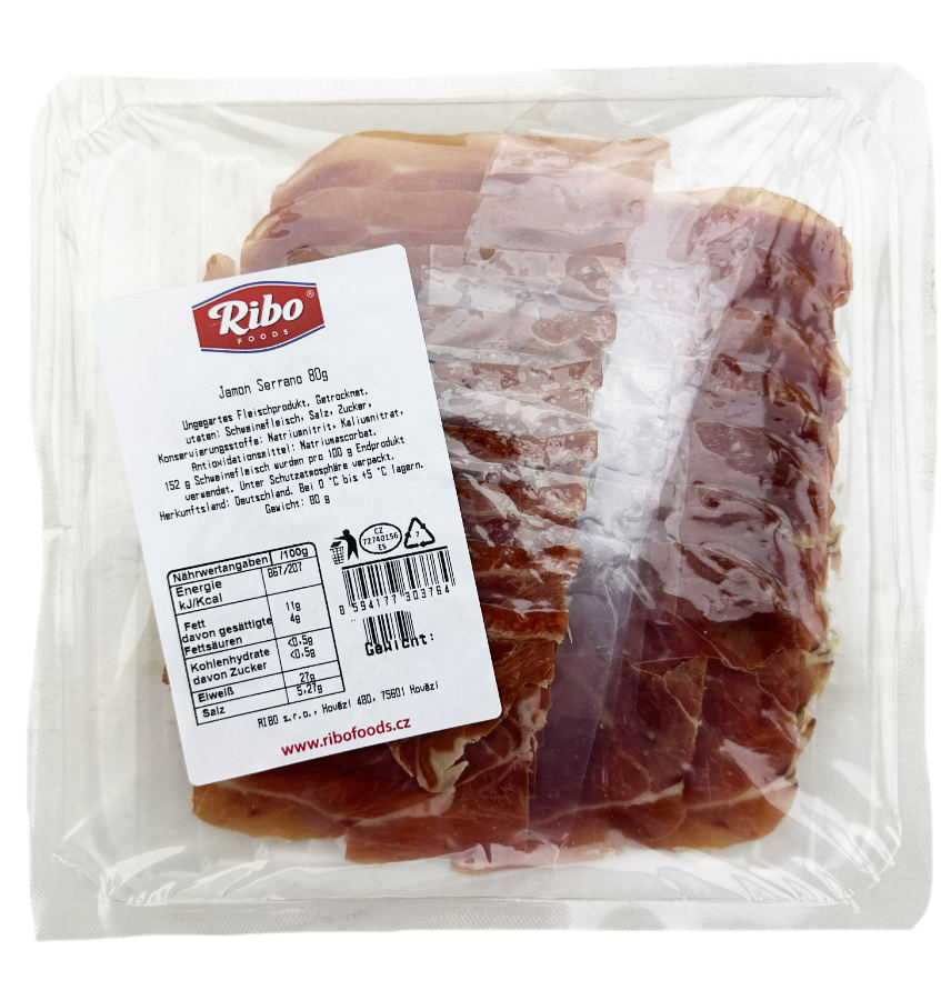 Original Jamon Serrano In Scheiben 80g