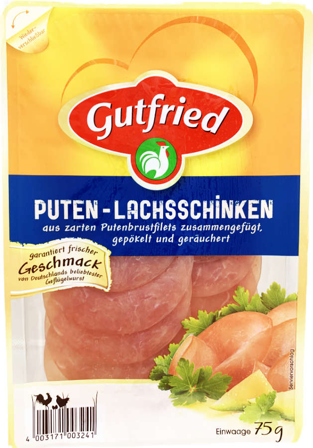 Gutfried Puten Lachsschinken 75g