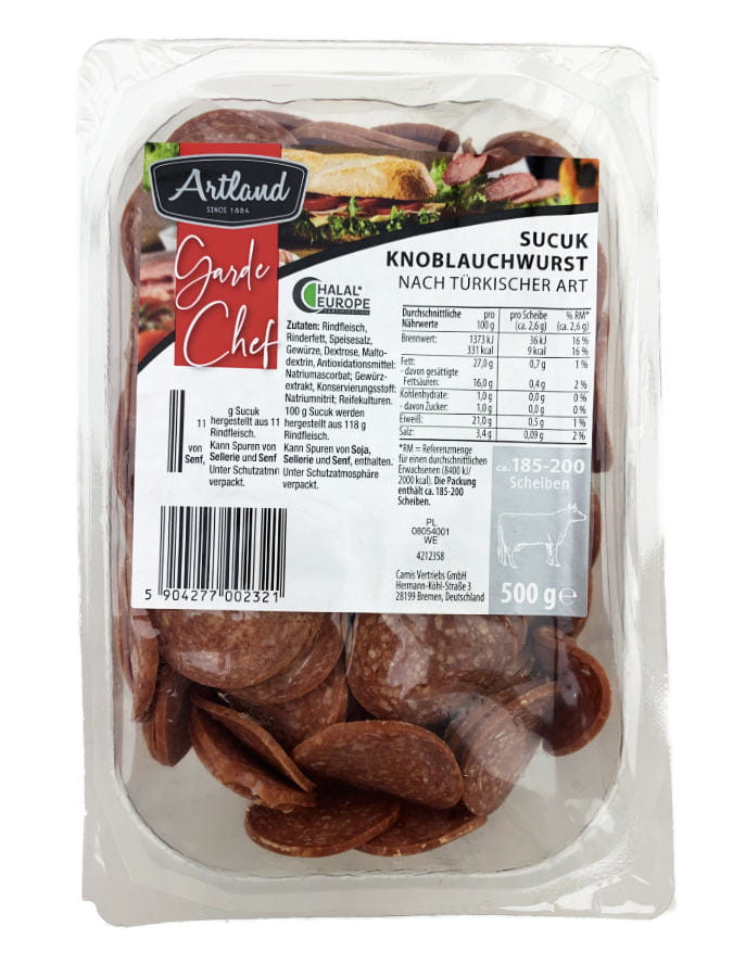 Parmak Sucuk Knoblauchwurst nach türkischer Art 500g