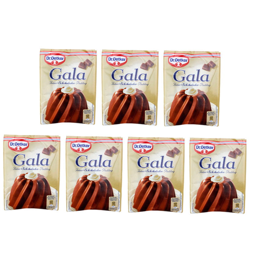 7x Dr. Oetker® Gala Feiner Schokoladen Pudding 3er 150g