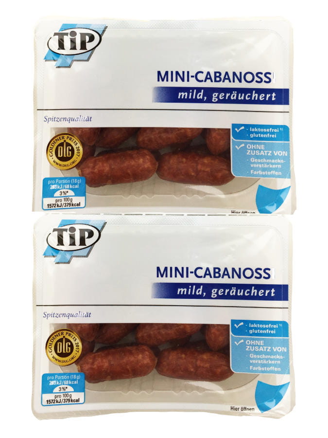Mini Cabanossi geräuchert und mild Spitzenqualität 250g