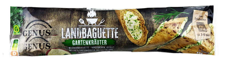 Landbaguette Gartenkräuter Zum Fertigbacken 175g
