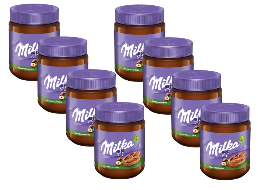 8x Milka Haselnusscreme Brotaufstrich 350g