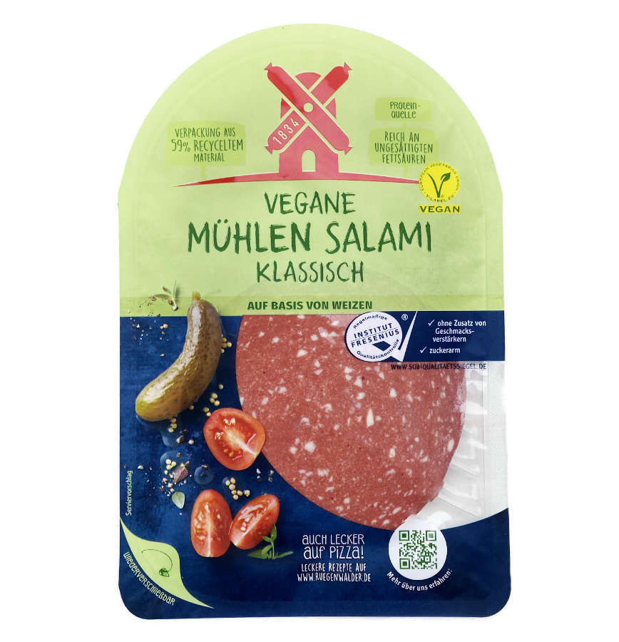 Rügenwalder vegetarische Mühlen Salami klassisch 80g