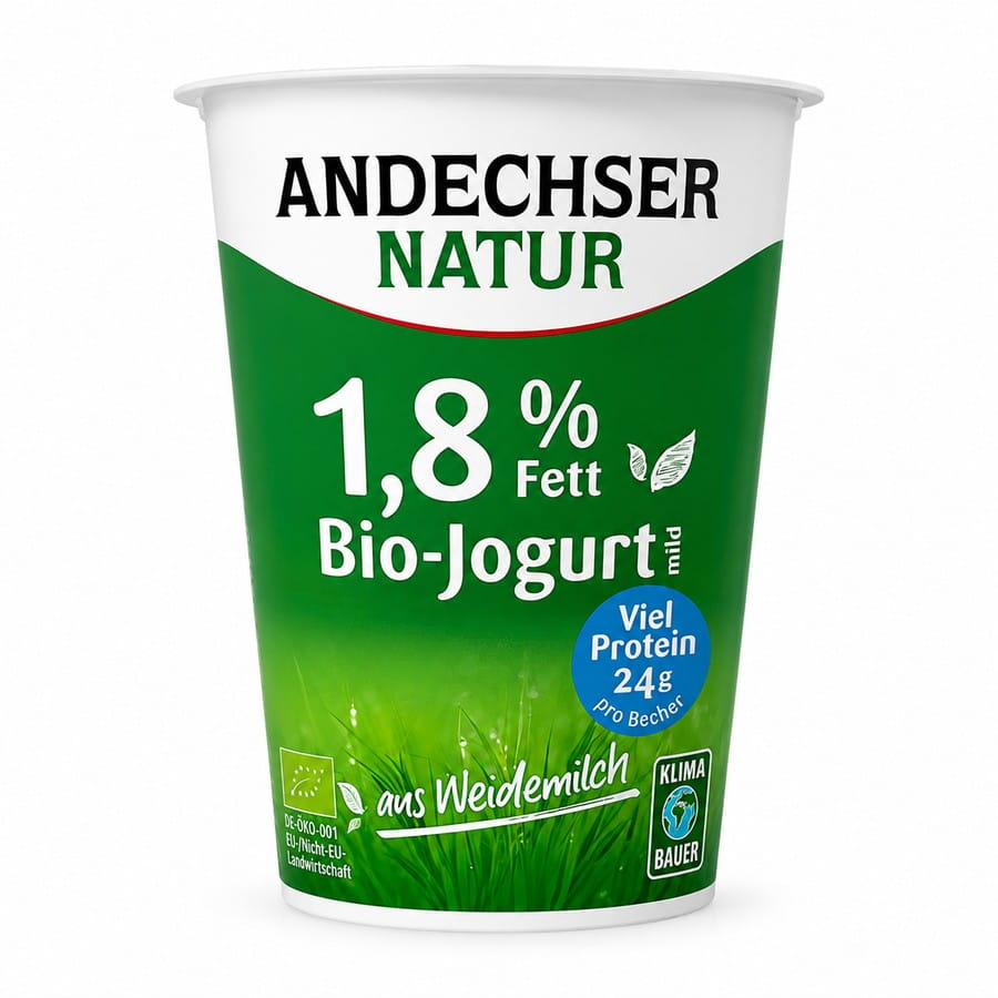 Andechser BIO Joghurt Natur 1,8%  500g