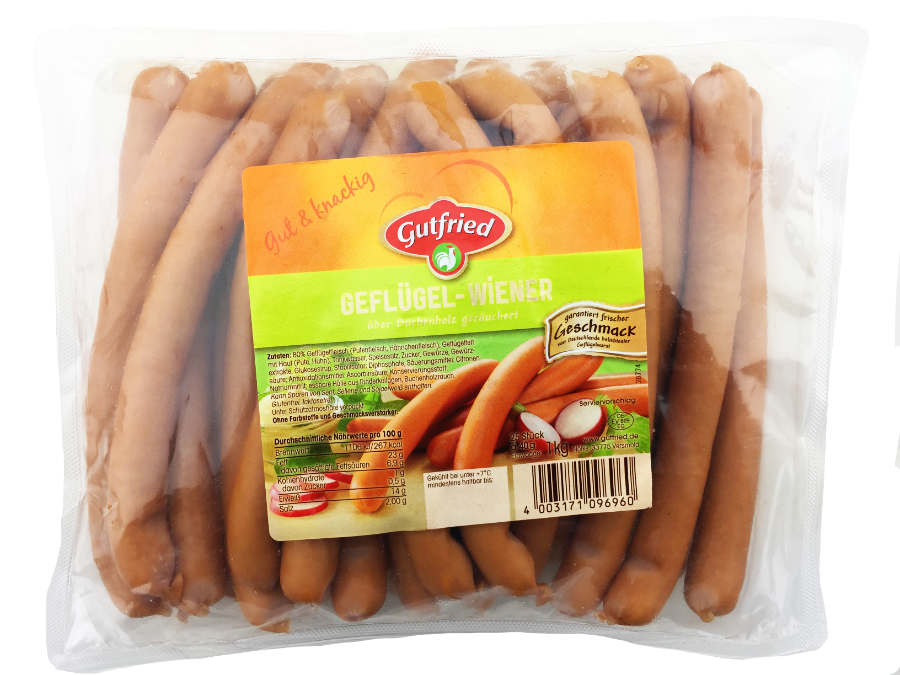 Gutfried Geflügel Wiener Würstchen 1kg