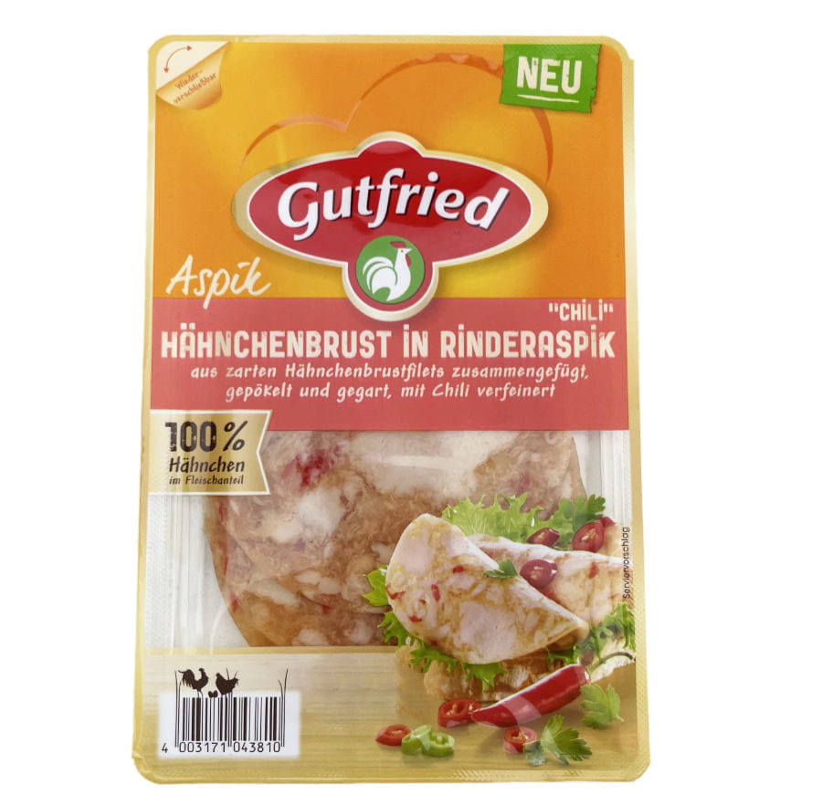 Gutfried Hähnchenbrust mit Rinderaspik Chili 70g