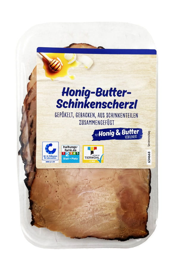 Honig Butter Schinkenscherzl In Scheiben 80g