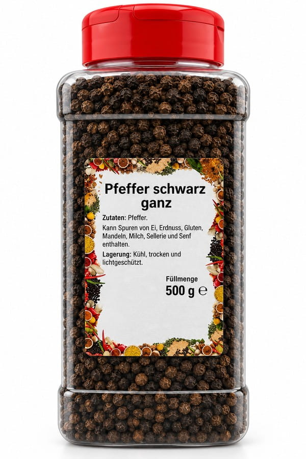 Pfeffer schwarz ganz XXL 500g
