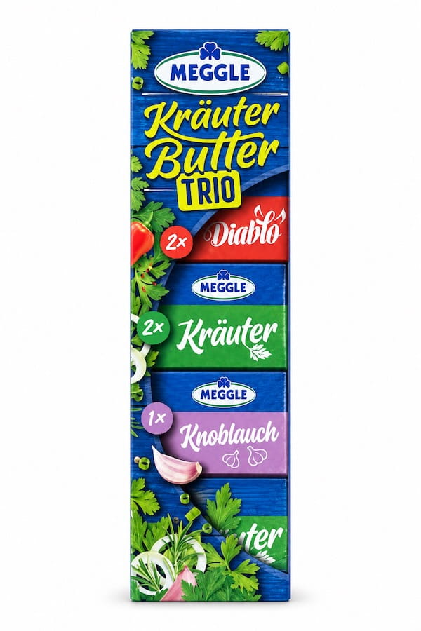 Meggle Kräuterbutter Trio 5er 100g