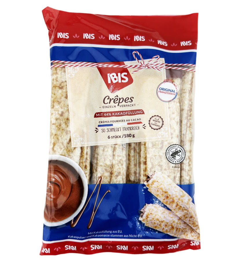IBIS Crepes Mit Kakaofüllung 6er 180g