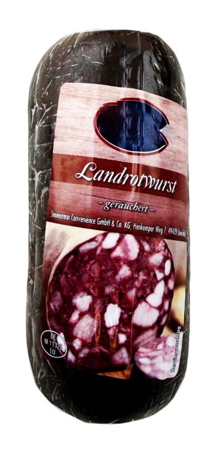 Landrotwurst Geräuchert Am Stück 200g