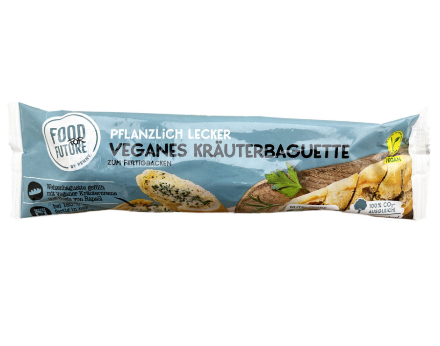 Veganes Kräuterbaguette zum Fertigbacken 175g