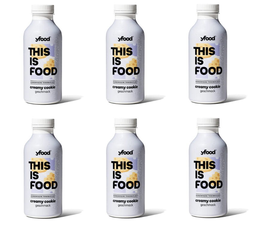 6x yfood Trinkmahlzeit Creamy Cookie 500ml