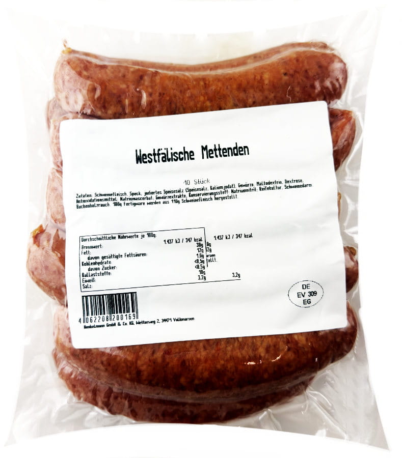 Westfälische Mettenden XXL 10er 900g