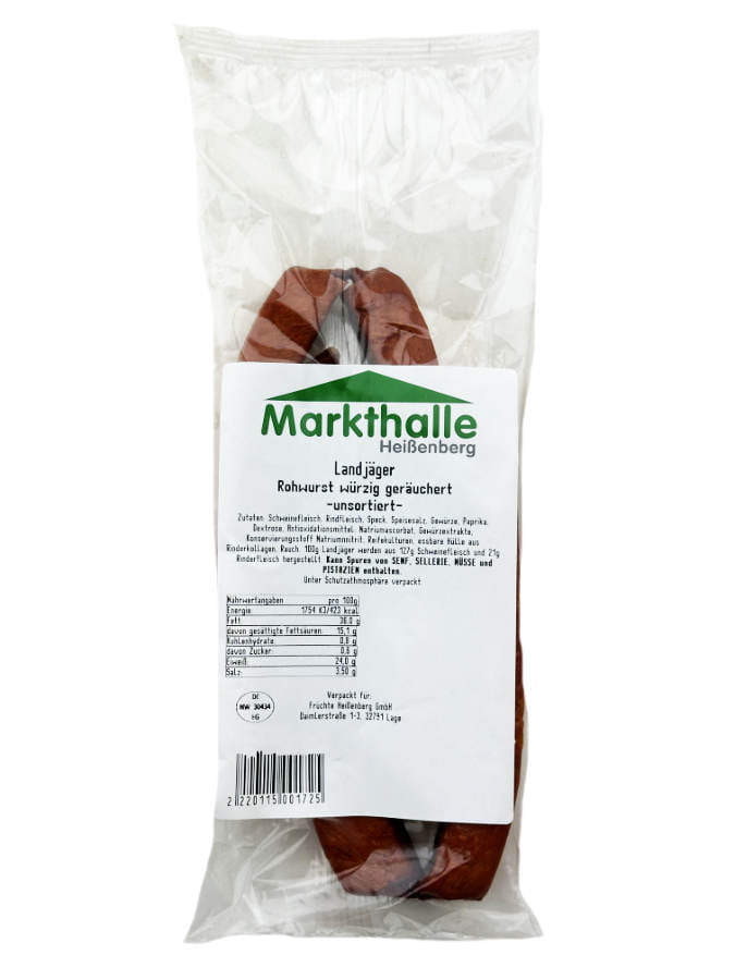 Markthallen Landjäger Rohwurst würzig geräuchert unsortiert ca 170g   