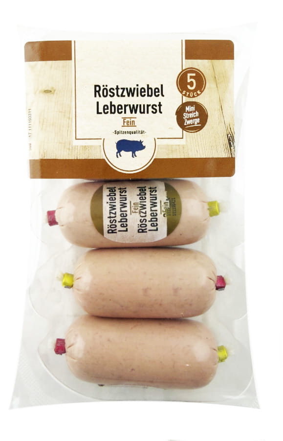 Röstzwiebel Leberwurst Fein 5er 130g