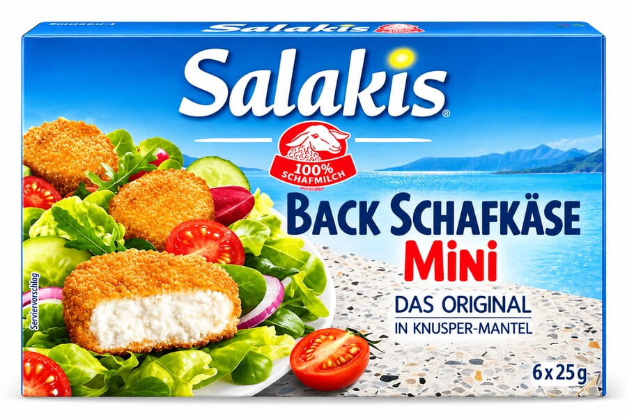 Salakis Back-Schafskäse Mini im Knusper-Mantel 6er 150g