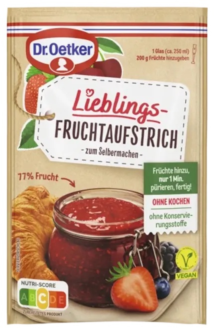 Dr.Oetker Lieblings Fruchtaufstrich zum Selbermachen 68g 